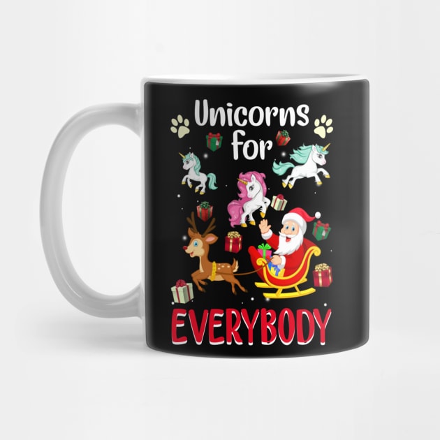 Unicorns For Everybody Christmas For Unicorn Lover by wheeleripjm